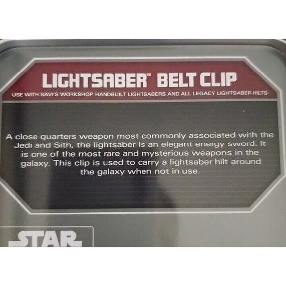 Disney Parks Lightsaber Belt Clip Star Wars Galaxy's Edge Legacy Dok Ondar’s NEW - Picture 2 of 3